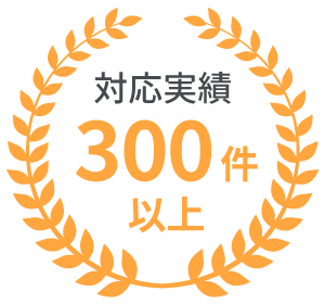 対応実績300件以上